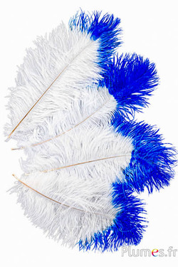 Strauss - 30-40 cm - creme blaue Spitze